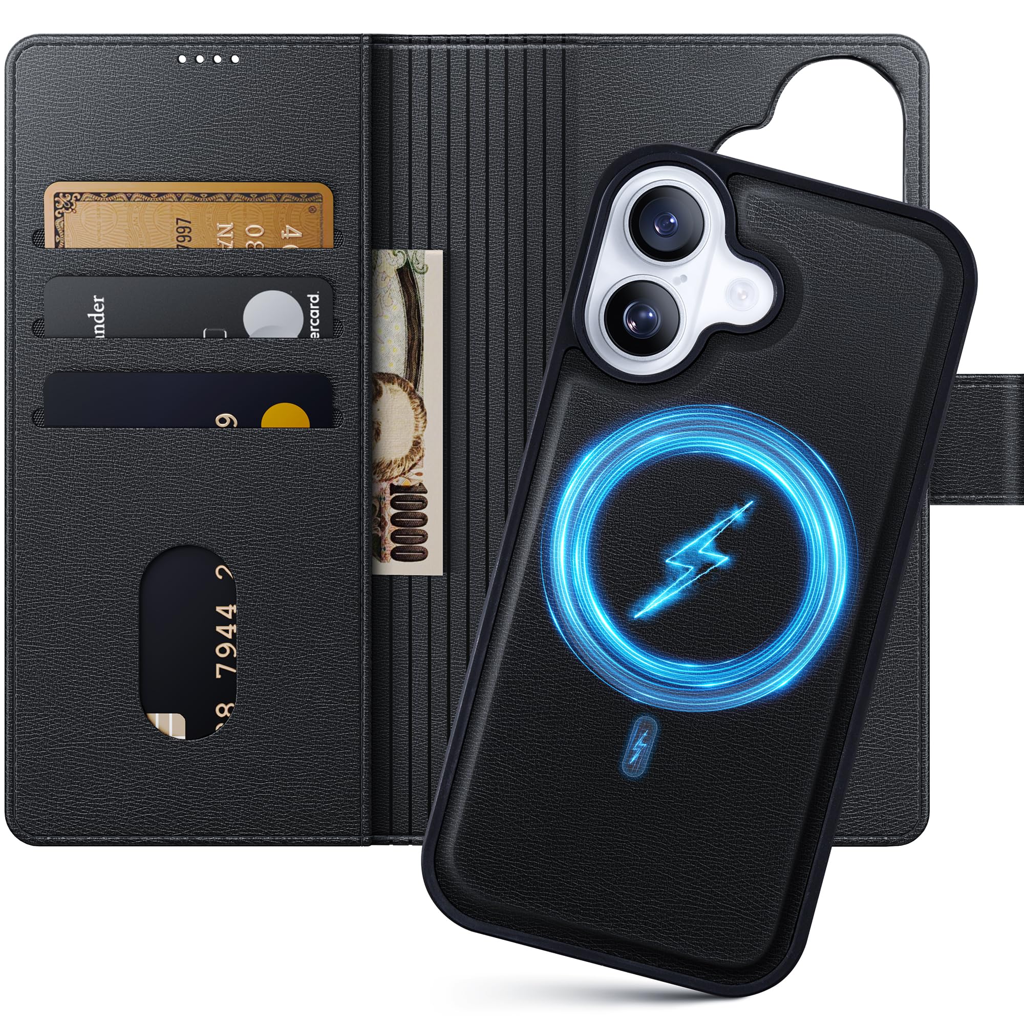 Amazon.co.jp: NIMASO iPhone 17 用 ケース 手帳型 分離式 プレミアム