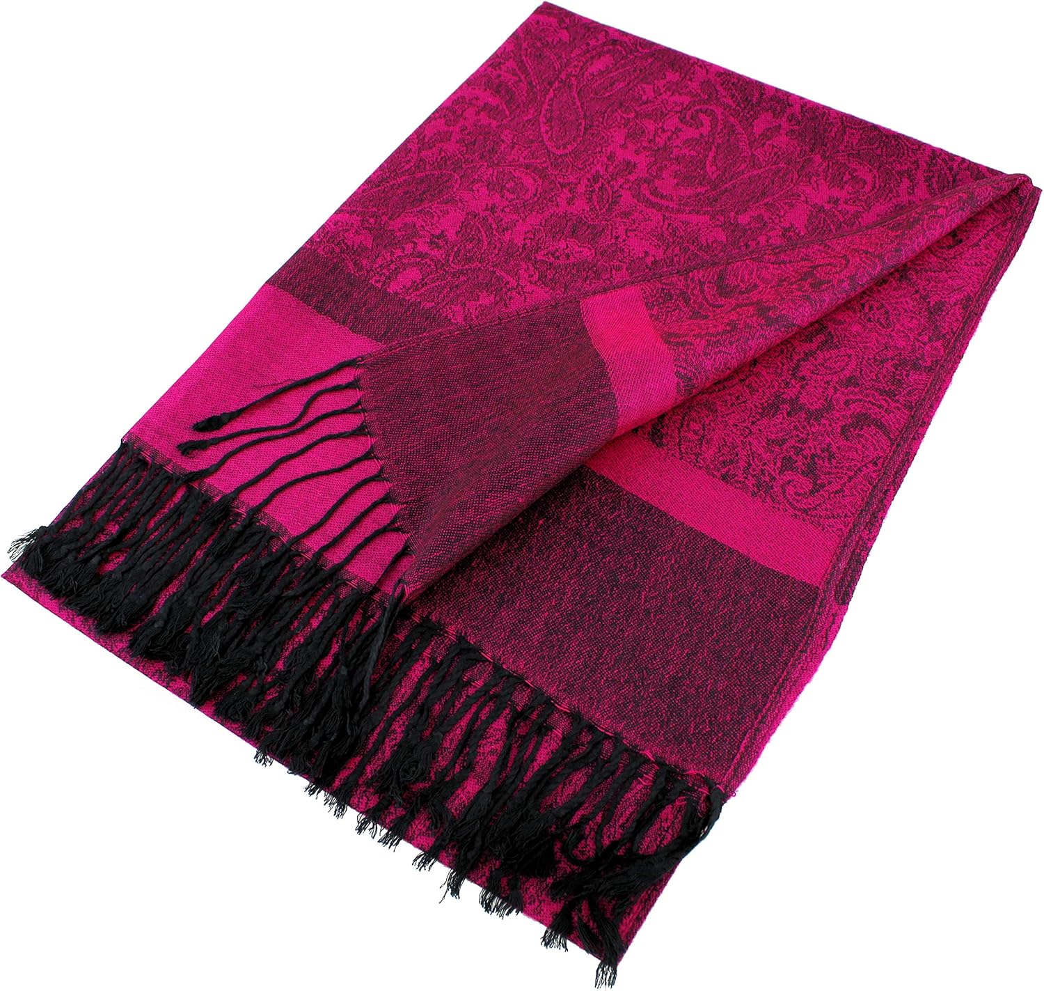 PASKMLNA Paisley Jacquard Pashmina Shawl Wrap Scarf Stole - Image 6