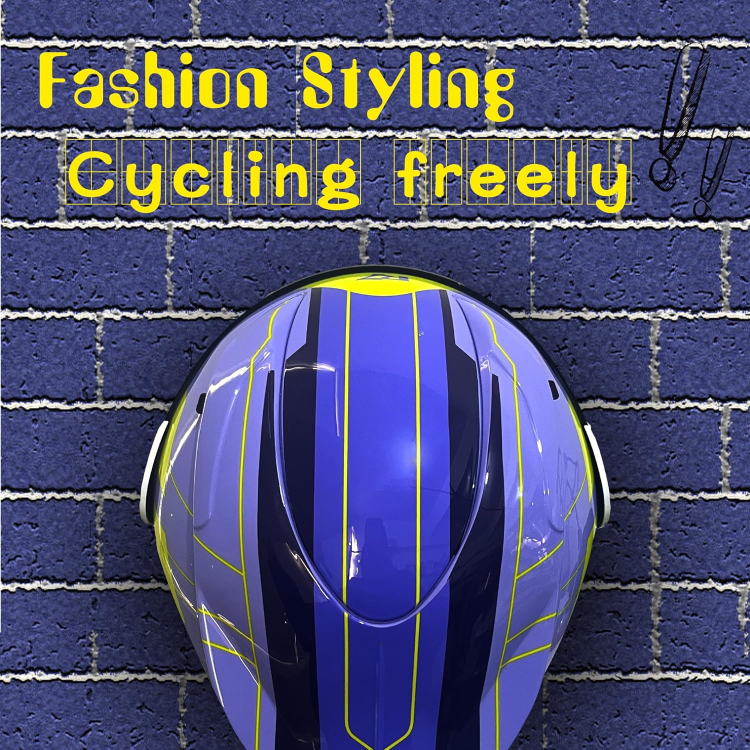 KRN Full Face Motorcycle Motorbike Helmet with Black Color Visor DOT Approved- Helmet Balaclava Purple