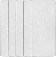Vista 1 de DALIX Orleans White Vertical Blind Texture Slats Sliding Door 94.5 Qty 5 Pack