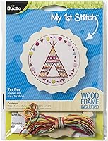 Vista 6 de Bucilla Kit de bordado estampado My 1st Stitch, 4 pulgadas, Camper