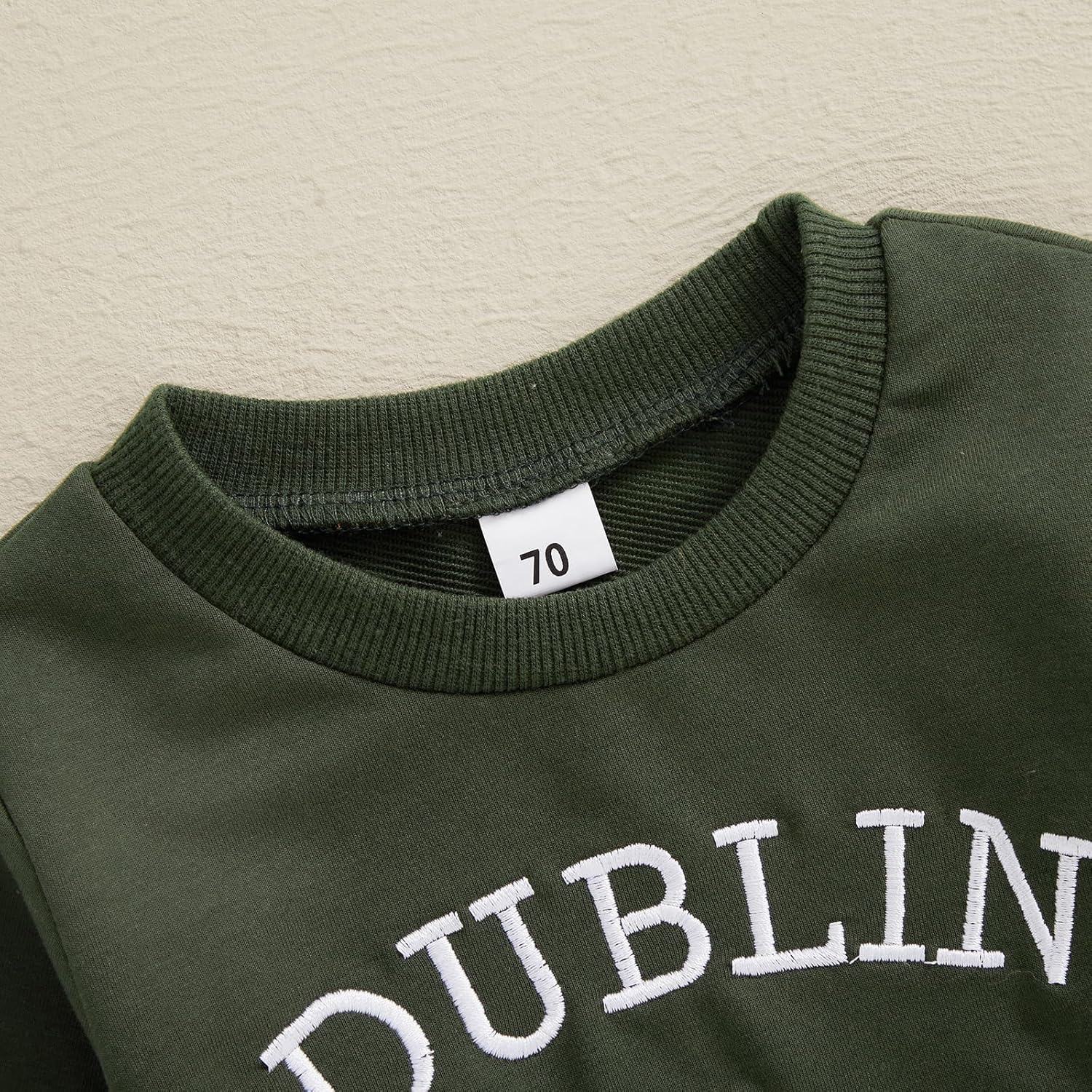 Toddler Baby Boy Girl Sweater Shamrock Embroidery Striped Pullover Warm Crew Neck Long Sleeve Spring Knit Tops - Image 5