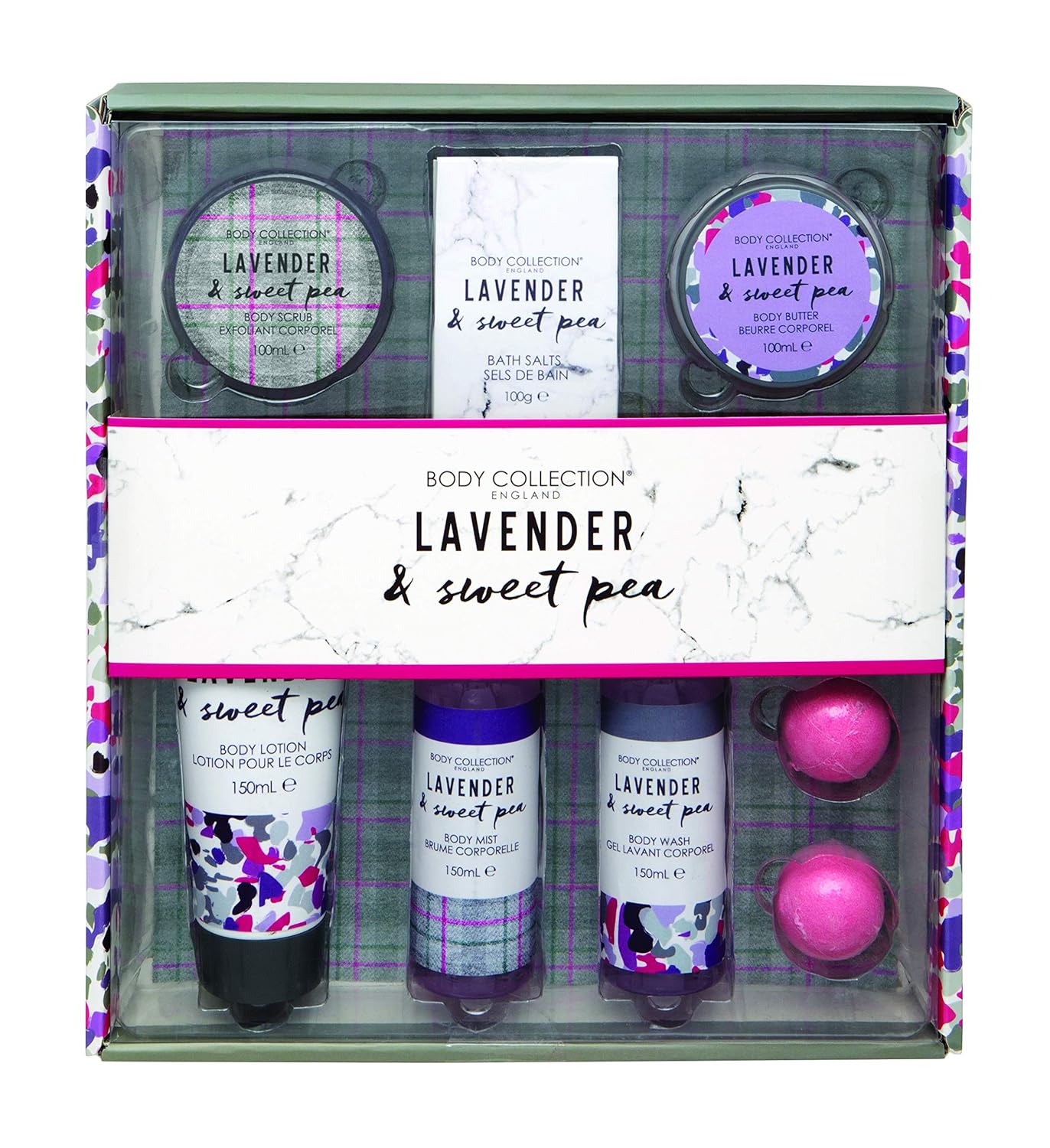 Body Collection Lavender Hamper Gift Set, Multi Colored