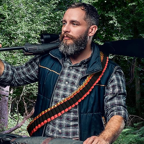 Miniatura 10 de Soporte redondo para escopeta de calibre 1220 60, correa ajustable para escopeta con hebilla de liberación rápida, soporte de hombro de nailon para