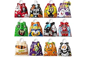 JOYIN 96 Count Halloween Drawstring Treat Bags