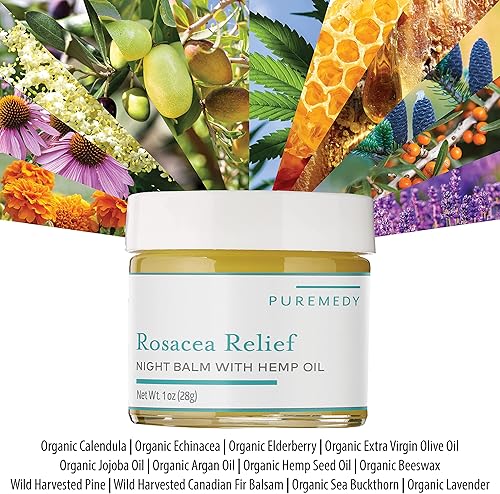 Miniatura 5 de Puremedy Crema homeopática natural para alivio de rosácea, 1 onza