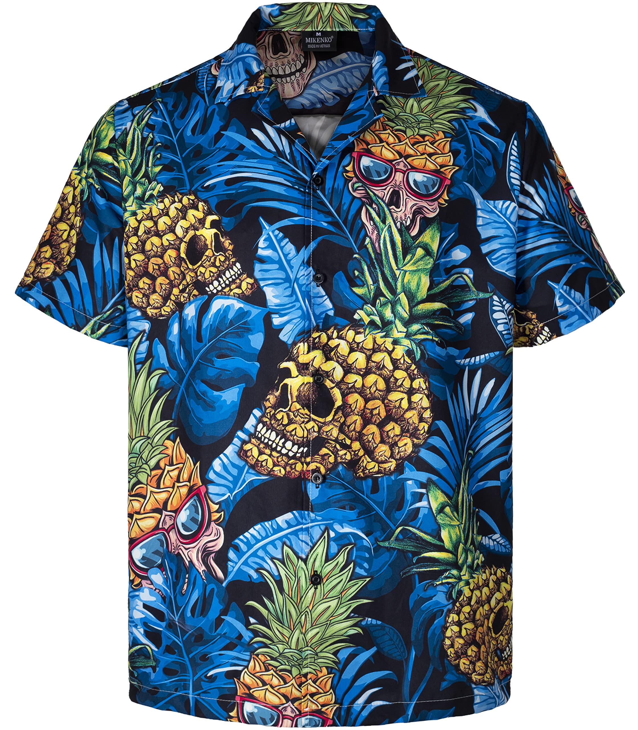 MIKENKOFunny Mens Hawaiian Shirts Short Sleeve Button Up Beach Summer Button Down Hawaiian Shirt for Men Women