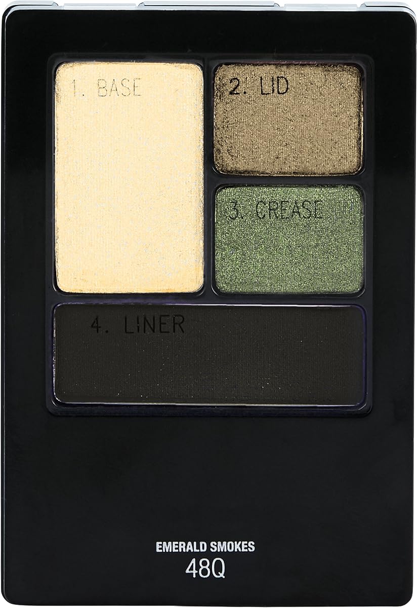 Maybelline New York Expert Wear Quads de sombra de ojos, humo esmeralda, 0,17 oz.