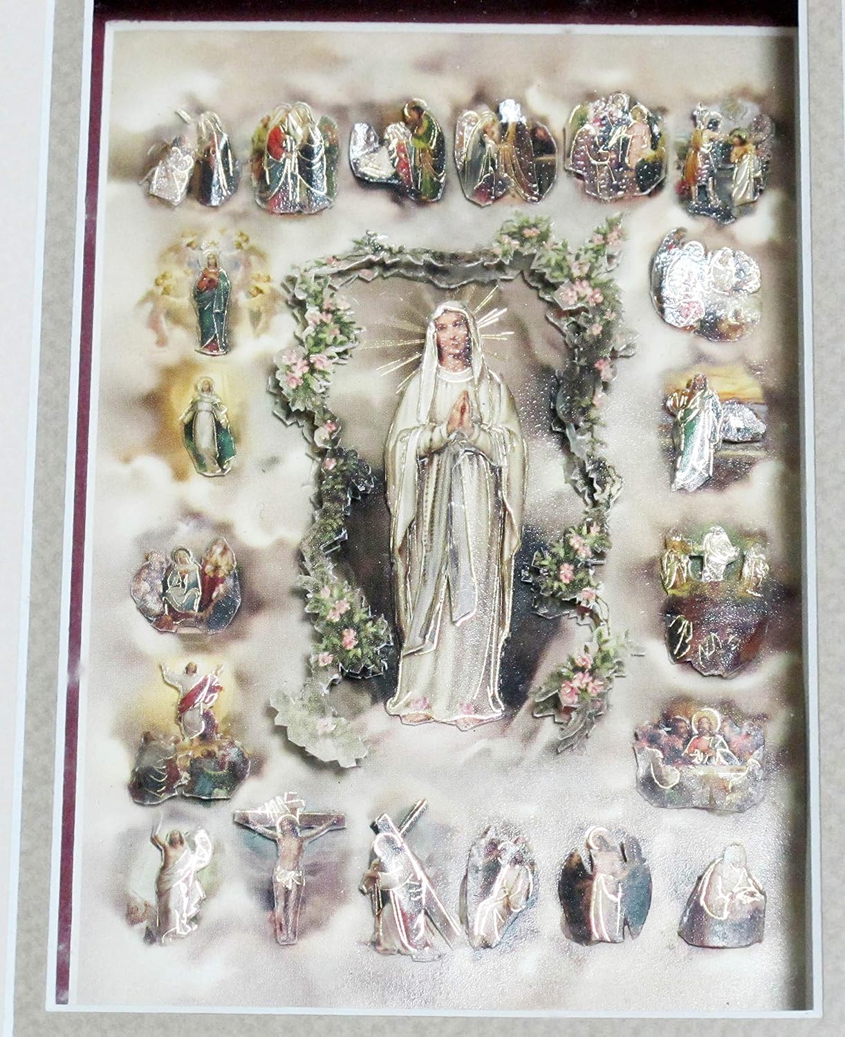 Sale開催中 イタリア製 立体絵画聖像 マリア様 キリスト 重厚な額入り 希少品 Cougaropen Com