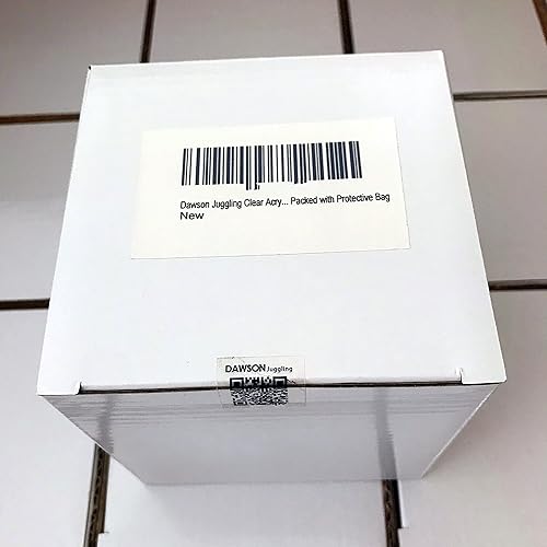 Miniatura 2 de DSJUGGLING Bola de malabarismo de contacto acrílico UV transparente - 2.992 in (aprox. 3 pulgadas) Color azul brillante bajo espacio UV