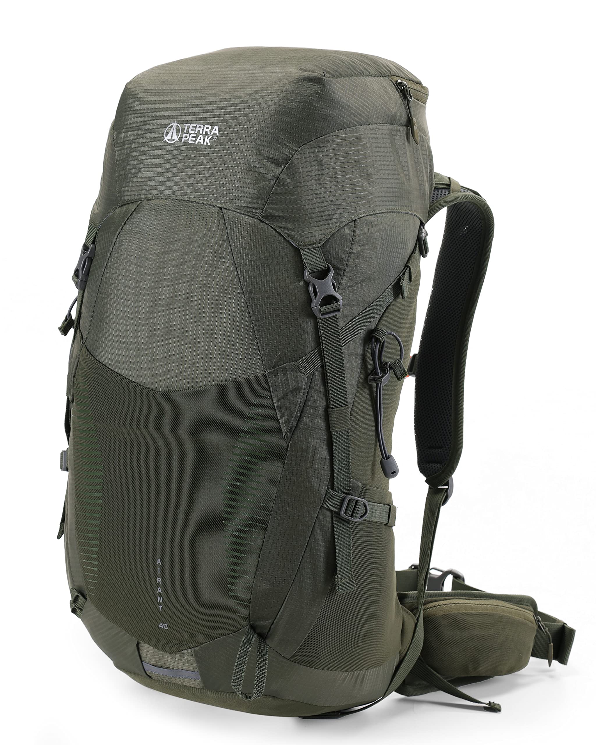 Terra Peak® Zaino da Trekking 20, 30, 40 litri per uomo e donna (AIRANT) - Zaino da escursionismo, viaggio e alpinismo ergonomico e impermeabile con ventilazione posteriore (traspirante)
