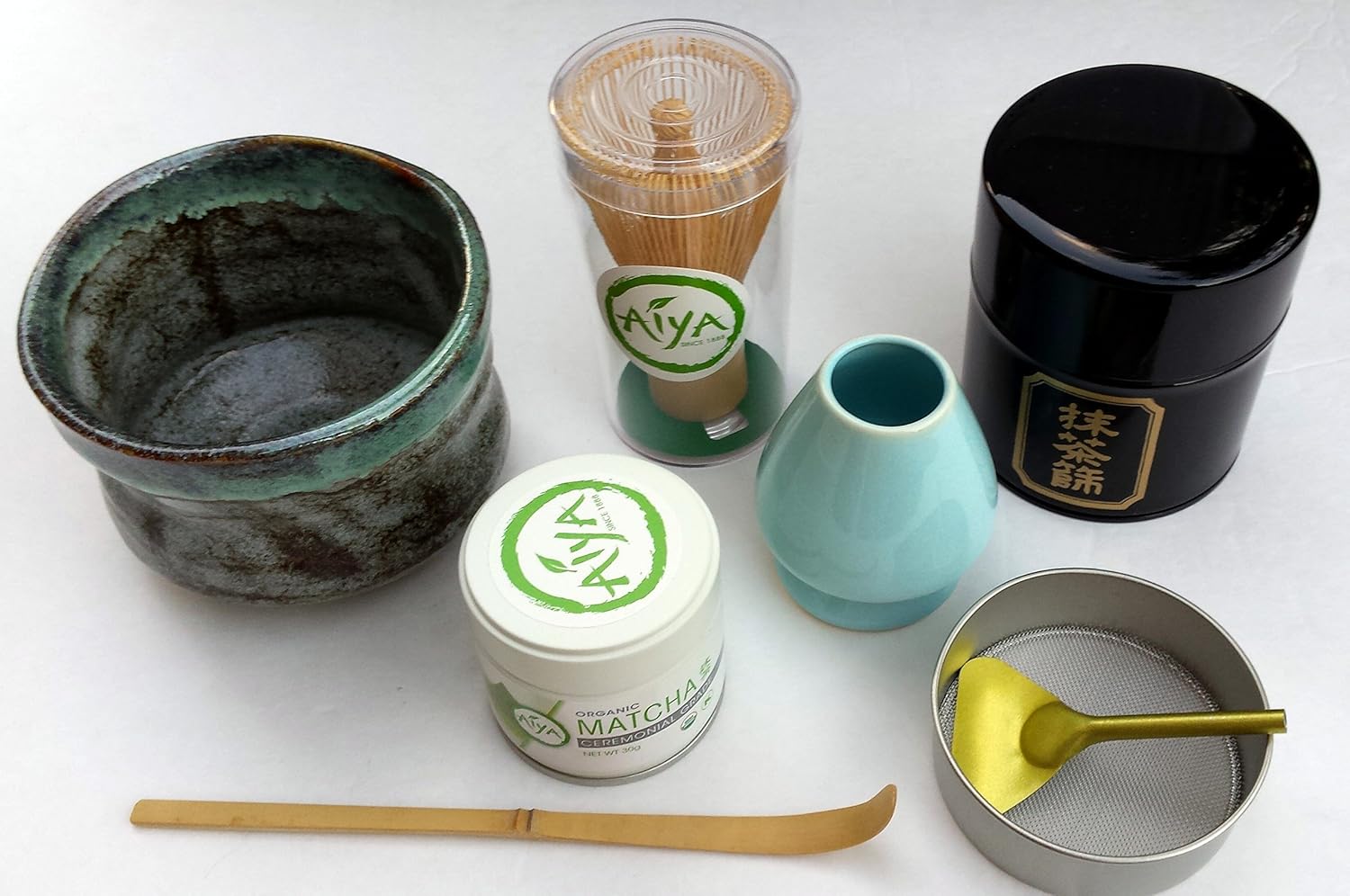 Matcha Green Tea Gift Set, Bundle of 7 Items Organic