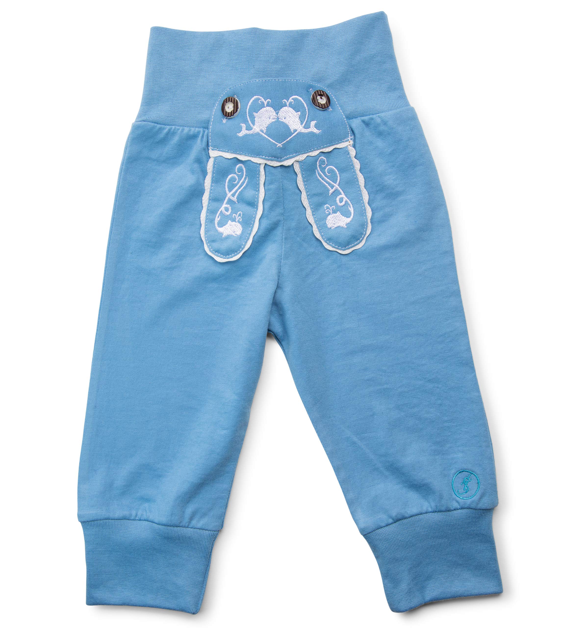 Peto De Bebé Joni Estilo Trachten - Forro Polar De Rizo, Bordados Y Tirantes De Cuero, Unisex