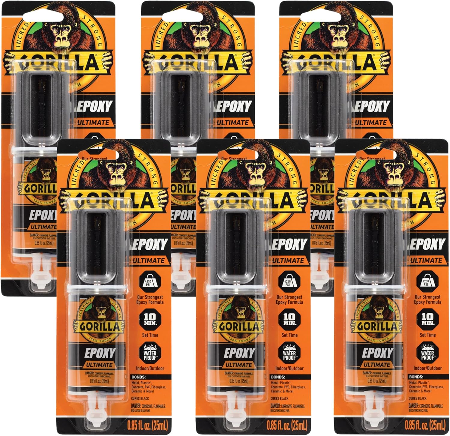 Gorilla Epoxy Ultimate, Waterproof, 10 Minute Set