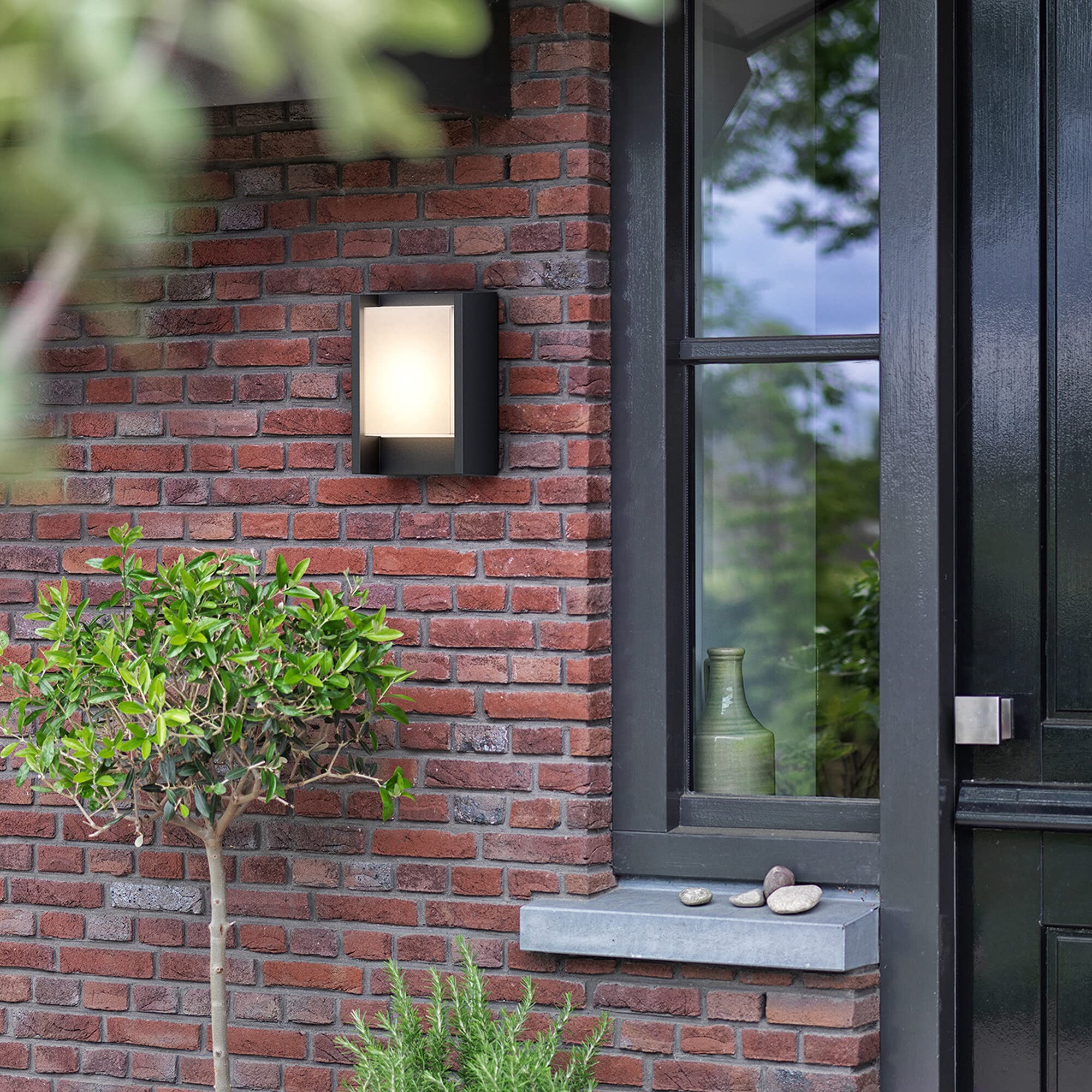 Philips Arbour LED Lampada da Parete, per Esterni, UltraEfficient, Luce Bianca Naturale, Illuminazione LED a risparmio energetico, Antracite