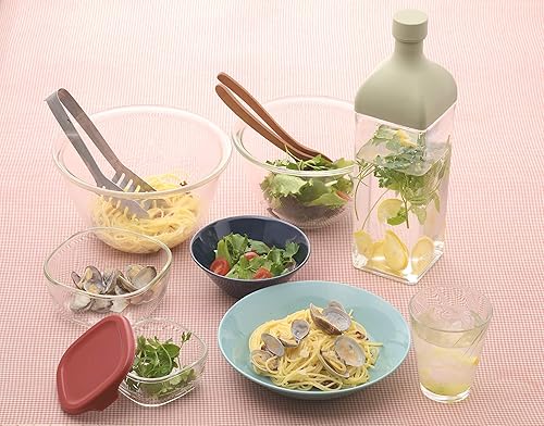 Miniatura 3 de Hario 20741801 Heat Resistant Glass Bowl Set of 3 (Includes 1 Salad Bowl), Transparent