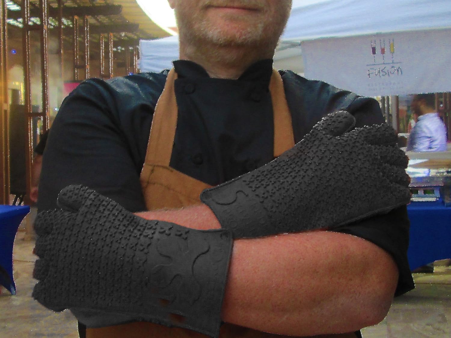 Verde River Products Silicone Heat Resistant BBQ Grilling Gloves - Best Protective Insulated Kitchen - Oven – Grill – Baking - Smoker & Cooking - Waterproof Grip - Replace Potholder & Mitts XL Black : Patio, Lawn & Garden