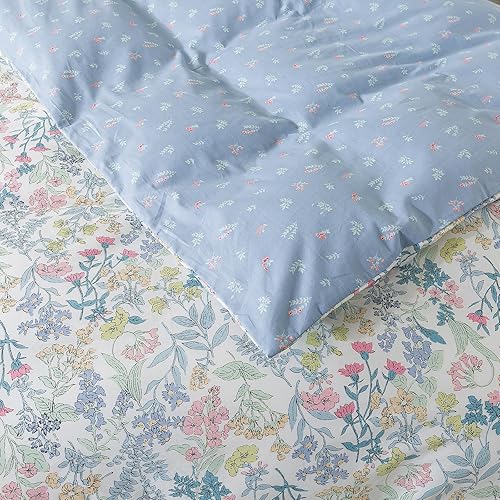 Miniatura 7 de NEWLAKE Funda de edredón de algodón tamaño King  Juego de funda de edredón suave y transpirable de 3 piezas con cierre de cremallera, 1 funda de