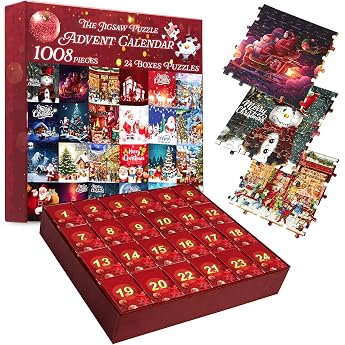KreativeKraft Advent Calendar 2026 Children Adults 1000 Pieces Puzzle