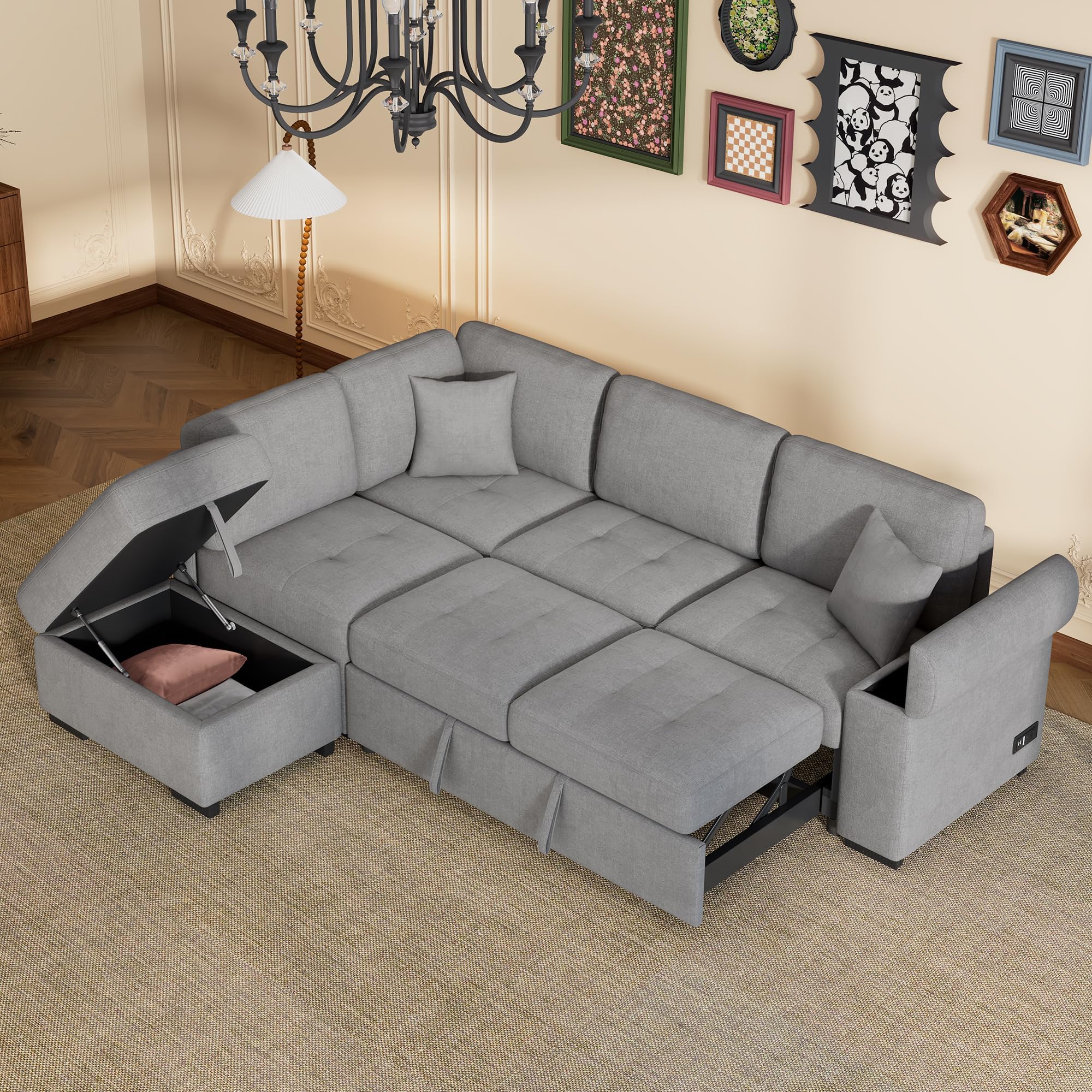 Amazon Ball Cast 85 Sectional Sofa W Movable Storage Ottoman amazon-ball-cast-85-sectional-sofa-w-movable-storage-ottoman