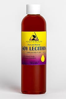 Lecithin Soy Unbleached Fluid Liquid Emulsifier Emollient Stabilizer Pure 4 oz, 118 ml