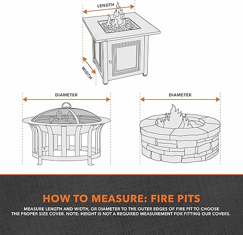 Miniatura 6 de Modern Leisure Garrison - Funda otomanamesa auxiliarhoguera de patio, tela resistente al agua, protección resistente para muebles de patio al aire