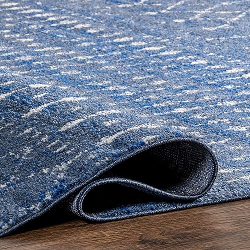 Miniatura 6 de nuLOOM - Alfombra marroquí Blythe Accent, 61 x 91 cm, rectangular, azul oscuro, 0.9 cm de grosor
