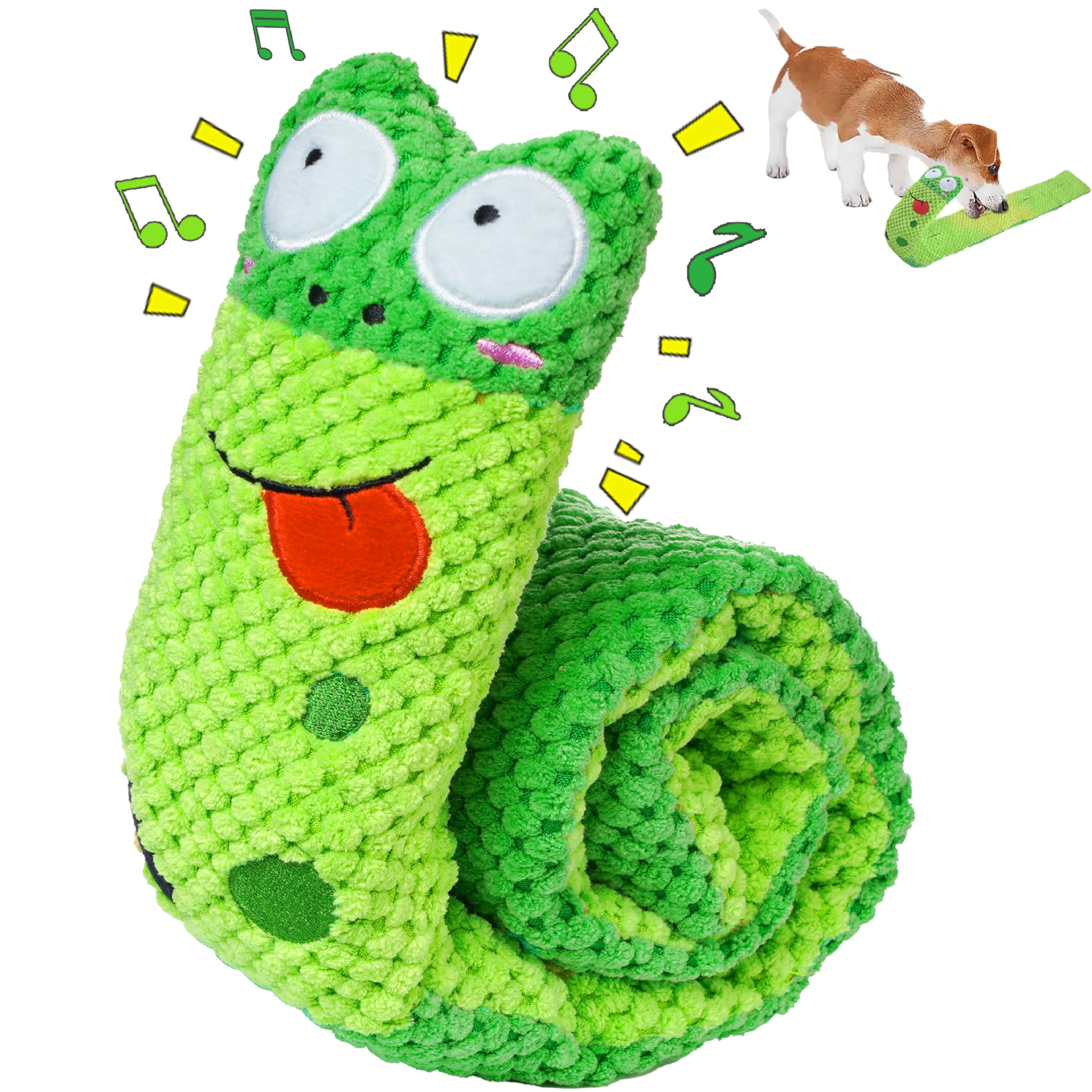 Dog Squeaky Toy, Interactive Dog Toy, Durable Anti-Anxiety Soft Puppy Plush Dog Chew Toys for Large Dogs Reduce Boredom