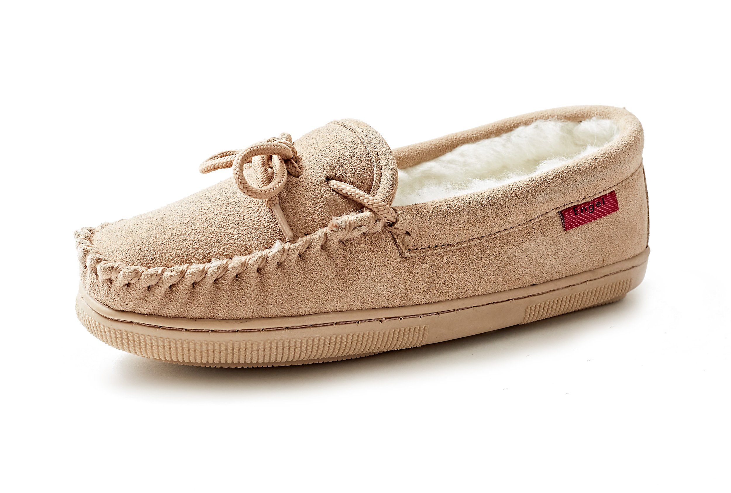 Reissner Lammfelle geschlossener Hausschuh Moccasin Veloursleder