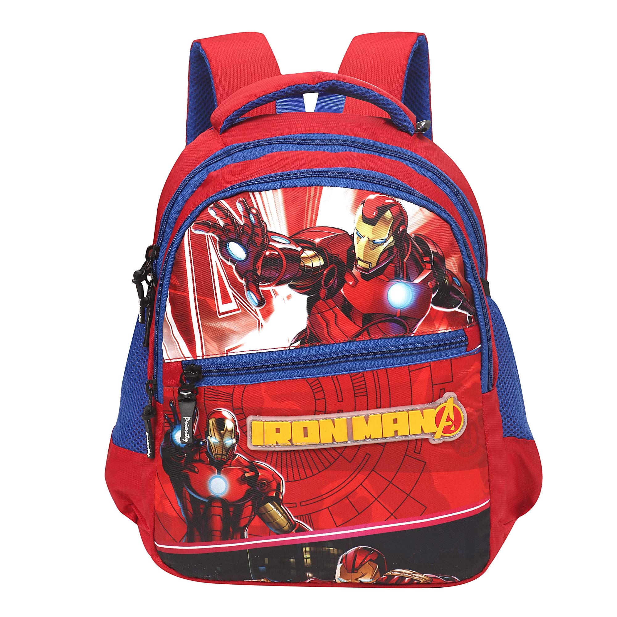 Priority Disney Marvel Iron Man 25 litres Red Polyester Kid's School Bag | Casual Backpack for Boys & Girls (Spike 21-24128)
