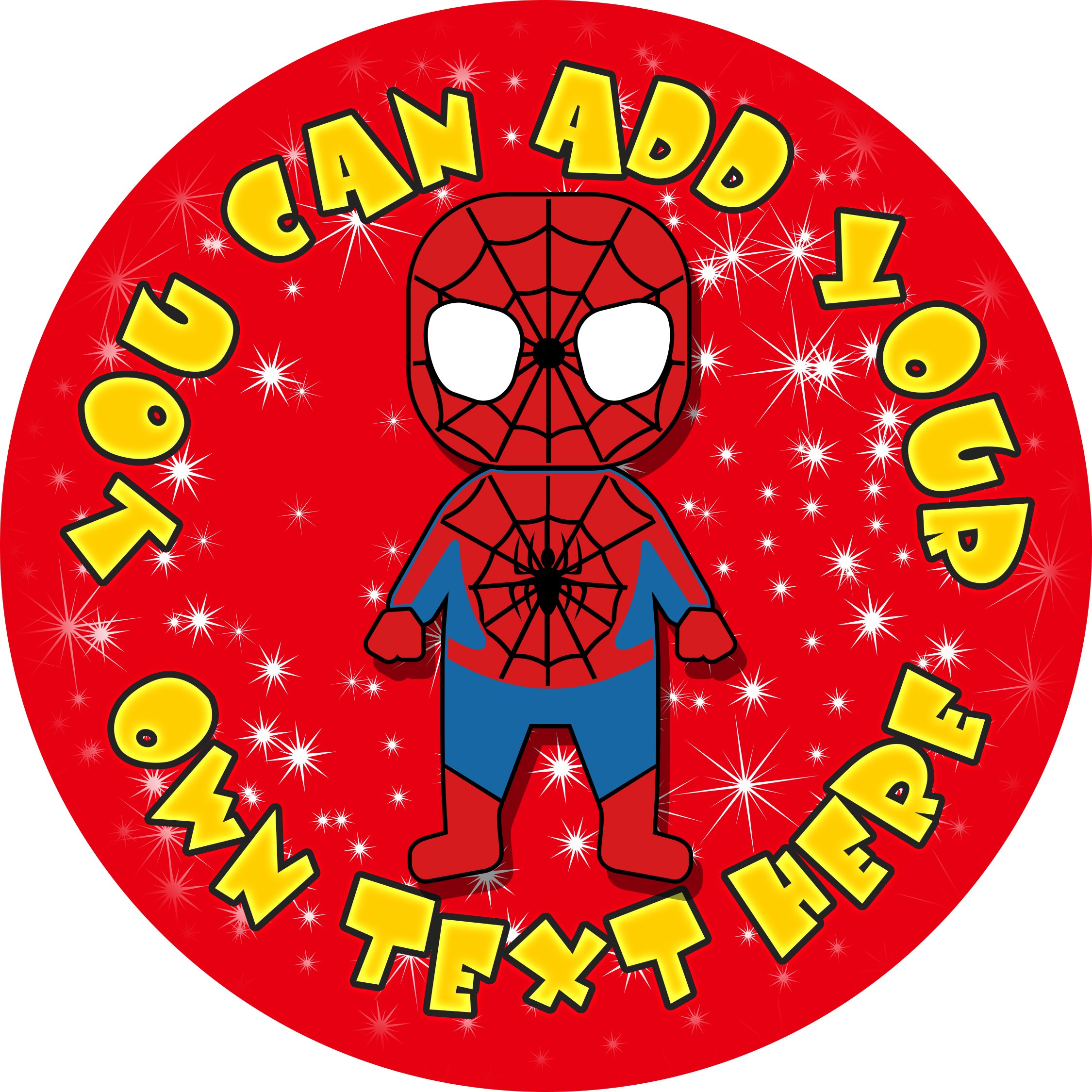 Dalton Designs Uk Superhero Comic Cake Topper 7.5 Inch Personalised Edible On Icing Sheet With Hi-Res Image