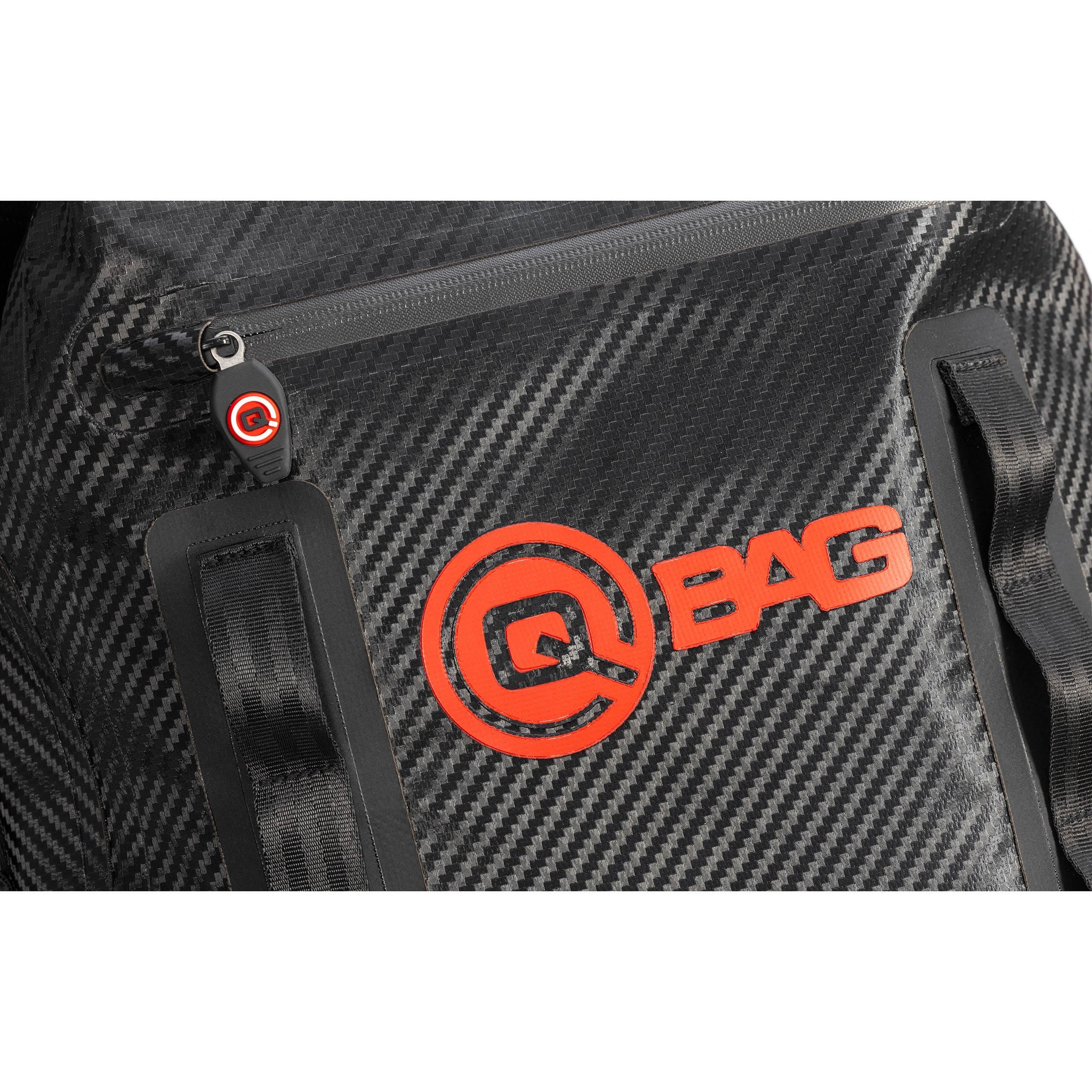 QBag Rucksack 20L Wasserdicht Carbonlook - Rollverschluss - Laptopfach