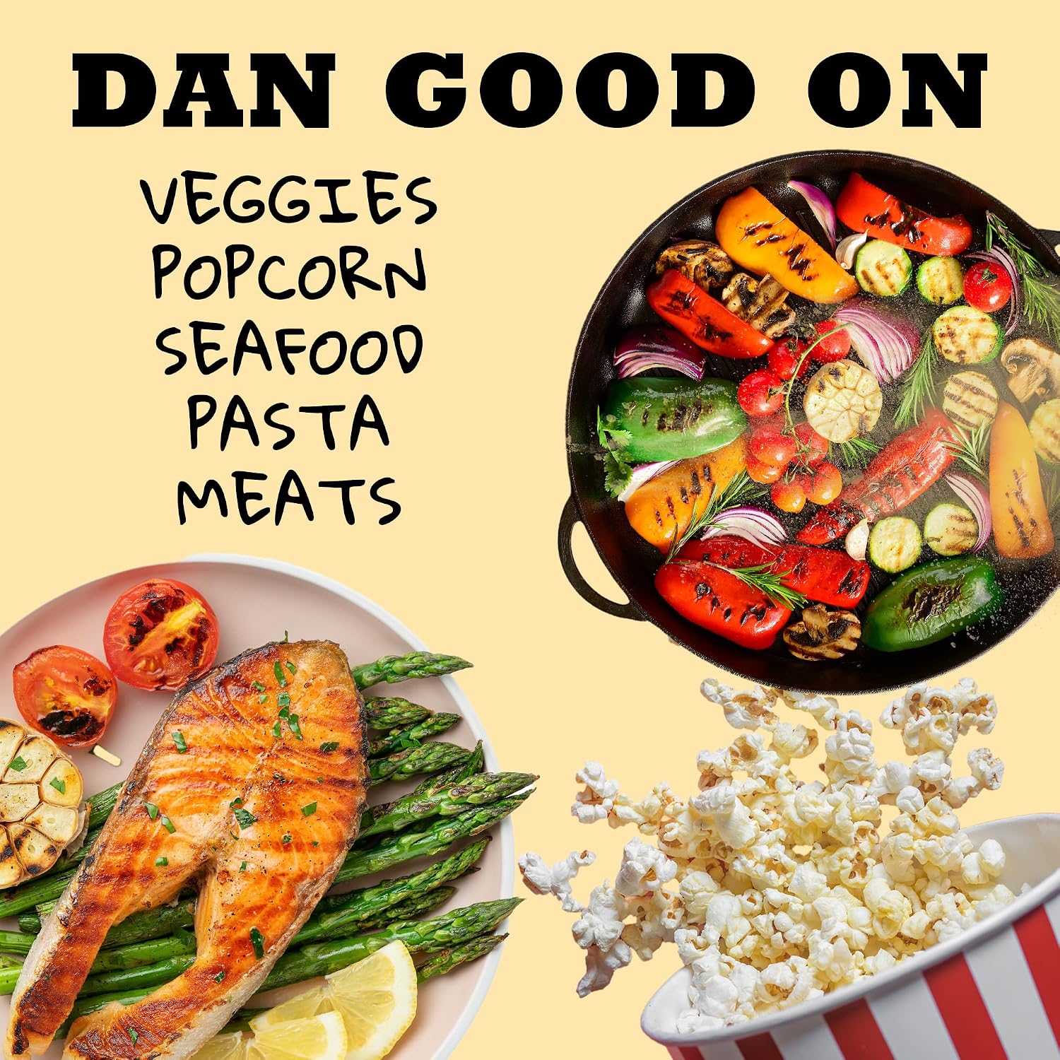 Dan-O’s Outlaw Butter Dust Seasoning – 6.9 oz – Buttery All Purpose Seasoning for Chicken, Vegetables & Popcorn – Sugar Free, Zero Calorie Dry Spice Blend image 5