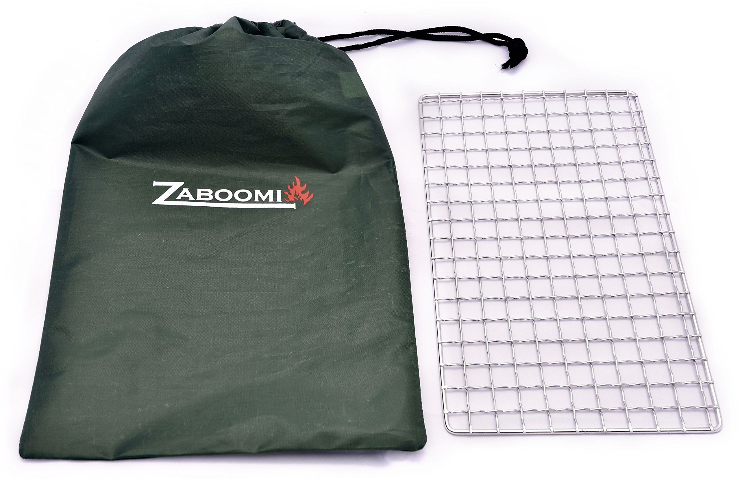 Stainless Steel Mesh Grill, Perfect for Camping, Bushcraft and Backpacking