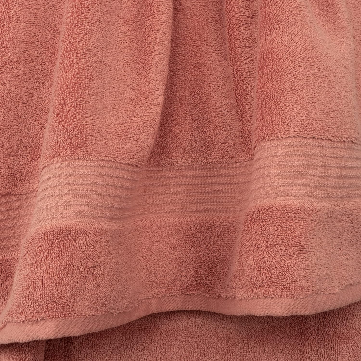 Cotton Paradise Hand Towels for Bathroom, 100% Cotton Turkish 4 Piece Hand Towel Set, Soft Absorbent Face Towels, Coral - Image 3