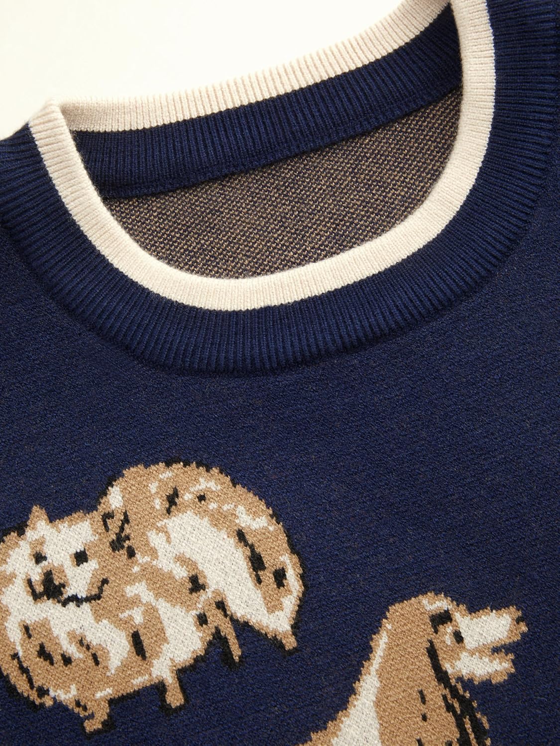 CIDER Women's Fall Cozy Sweaters Cute Sweaters Dog Graphic Long Sleeve Crewneck Soft Knit Casual Pullover Trendy - Image 4