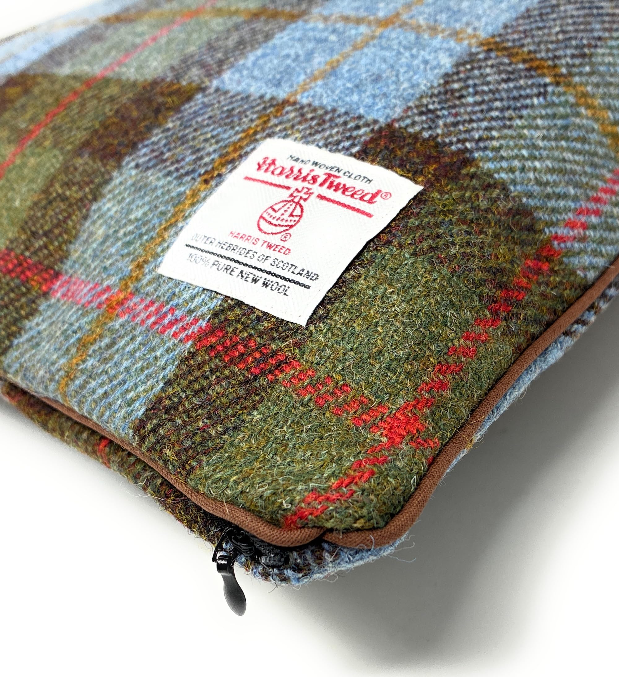 Harris Tweed MacLeod Kissenbezug mit Schottenkaro, doppelseitig, Lendenkissen, Überwurfkissenbezug