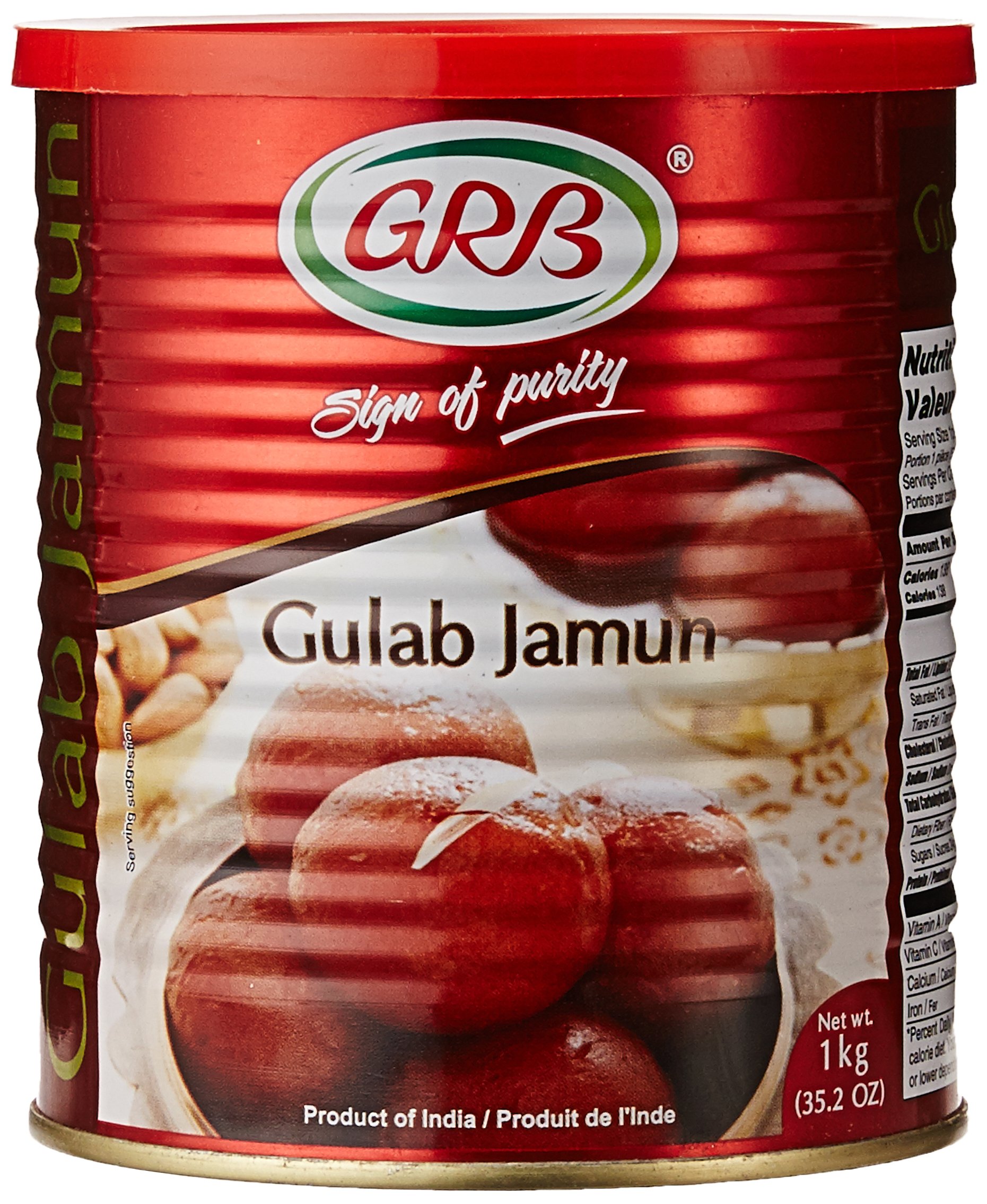 GRB Canned Gulab Jamun, 1kg (B0728C7X7M) Amazon Price History, Amazon Price Tracker