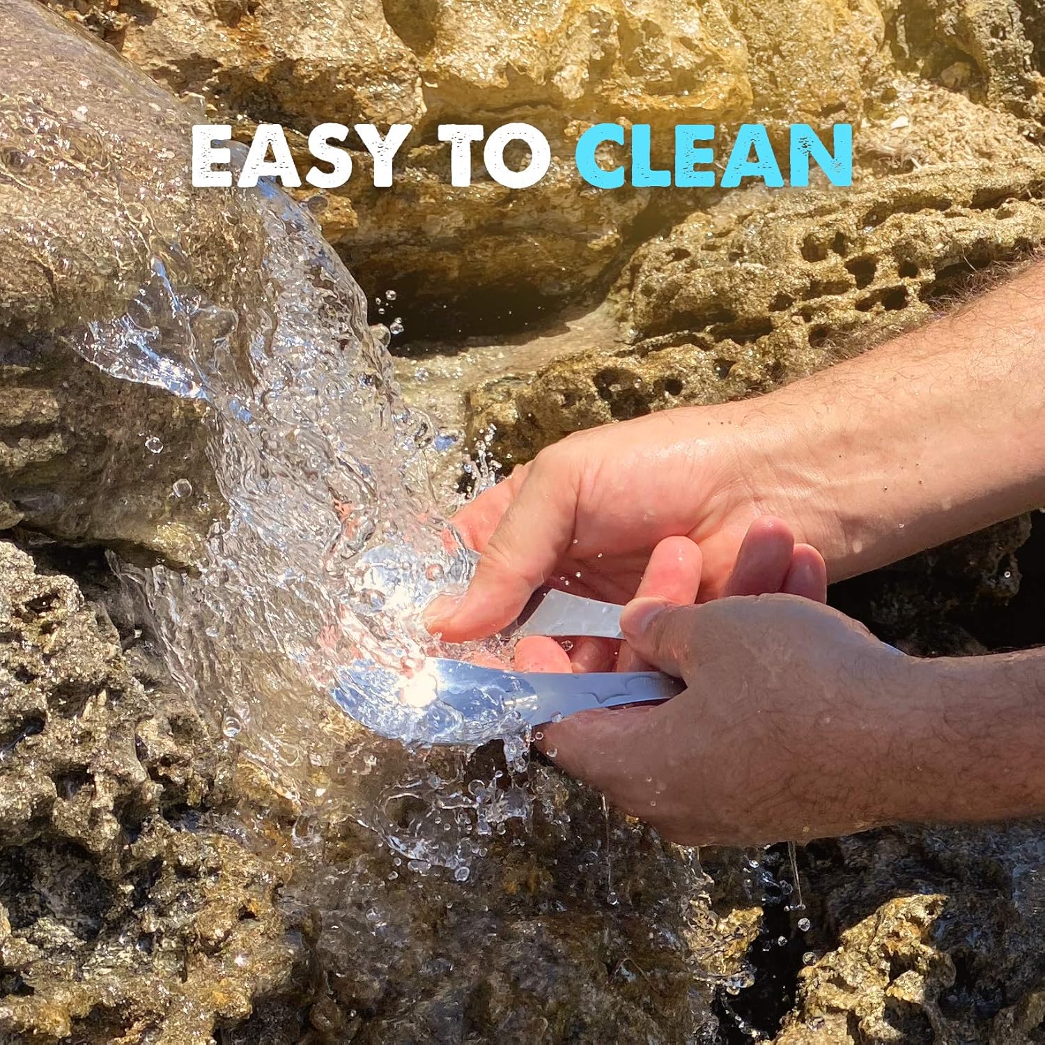 Tapirus 5 Spork Of Steel Utensils Set | Durable & Rust Proof Stainless Steel | Spoon, Fork & Knife Flatware | For Camping, Fishing, Hunting & Outdoor Activities | With Bottle Opener & Carrying Case: Home & Kitchen