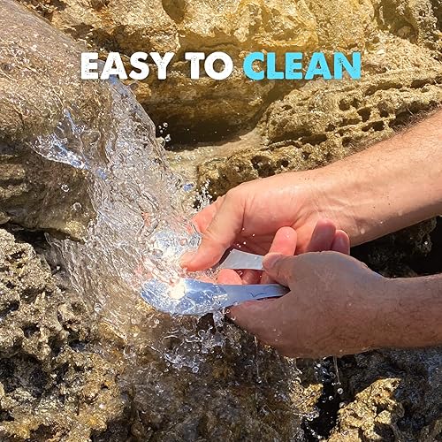 Miniatura 7 de Tapirus  Set de 5 utensilios de acero inoxidable Spork  duraderos y a prueba de óxido  cuchara, tenedor y cuchillo  para campamento, pesca, caza y