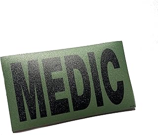 Medic Black on OD Green Military Morale Patch 3.5