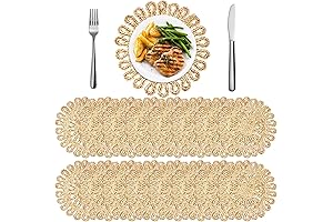 Zopeal Charger Plates: Adorn Your Table with a Touch of Natural Elegance