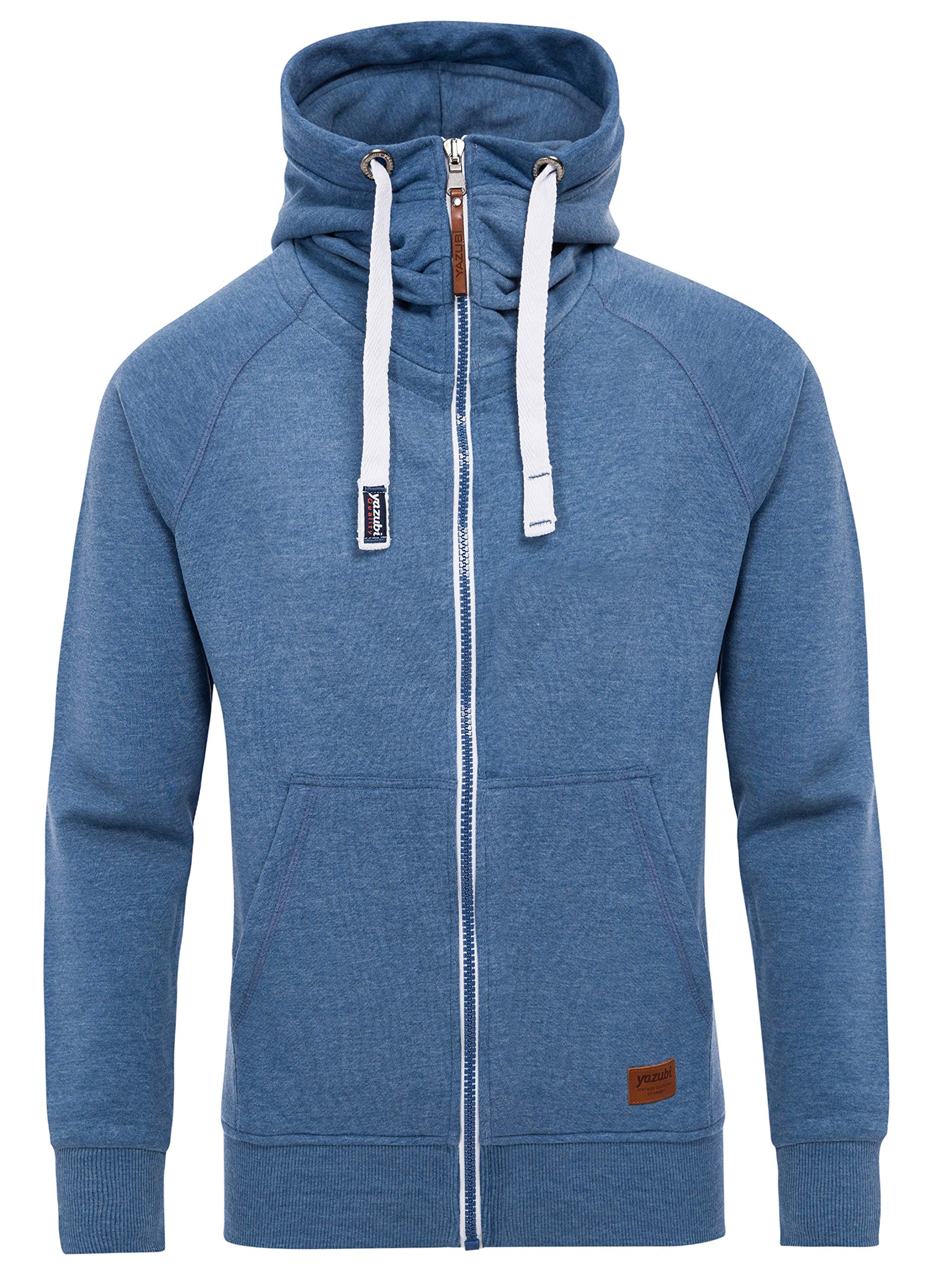 Yazubi Herren Sweatjacke Hoodie mit Reißverschluss Jacob
