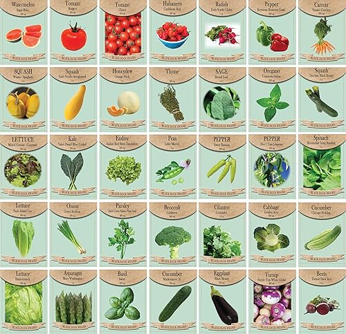 Semillas de hierbas y verduras de alta calidad, opciones para un jardín de lujo, jardinería premium.