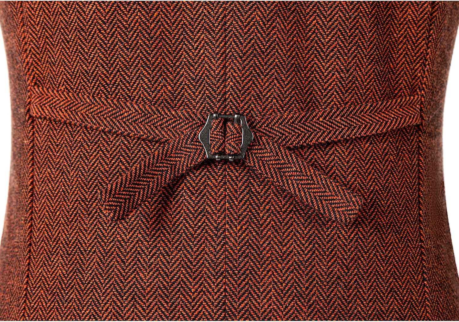Men's V-Neck Suit Vests Slim Fit Casual Business Formal Herringbone Tweed Wool Waistcoat Wedding Groomsmen Suit Vest