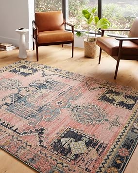 Loloi Jocelyn Collection JOC-06 Rose/Rose 7-10" x 10 .38" Thick Area Rug
