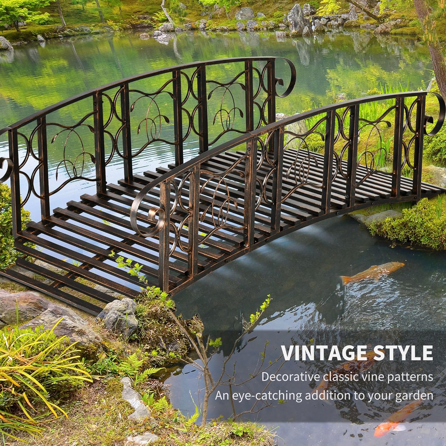 Vintage Metal Garden Bridge