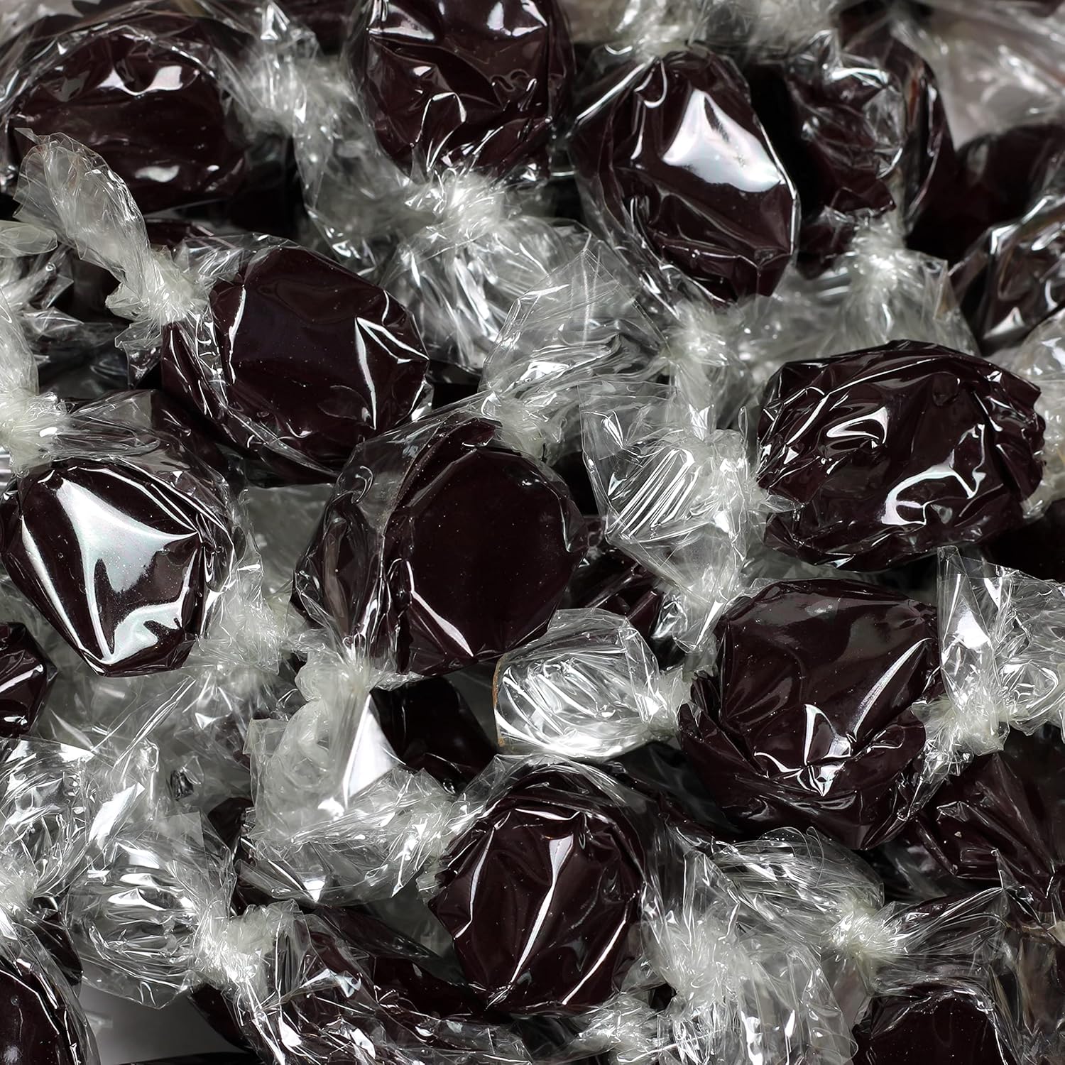 Black Licorice Flavored Taffy Chews by It's Delish, 5 lbs Bulk Bag – Individually Wrapped Gourmet Soft Fluff Taffies - Perfect Trick or Treat Candy for Black Themed Parties, Made in USA & Kosher