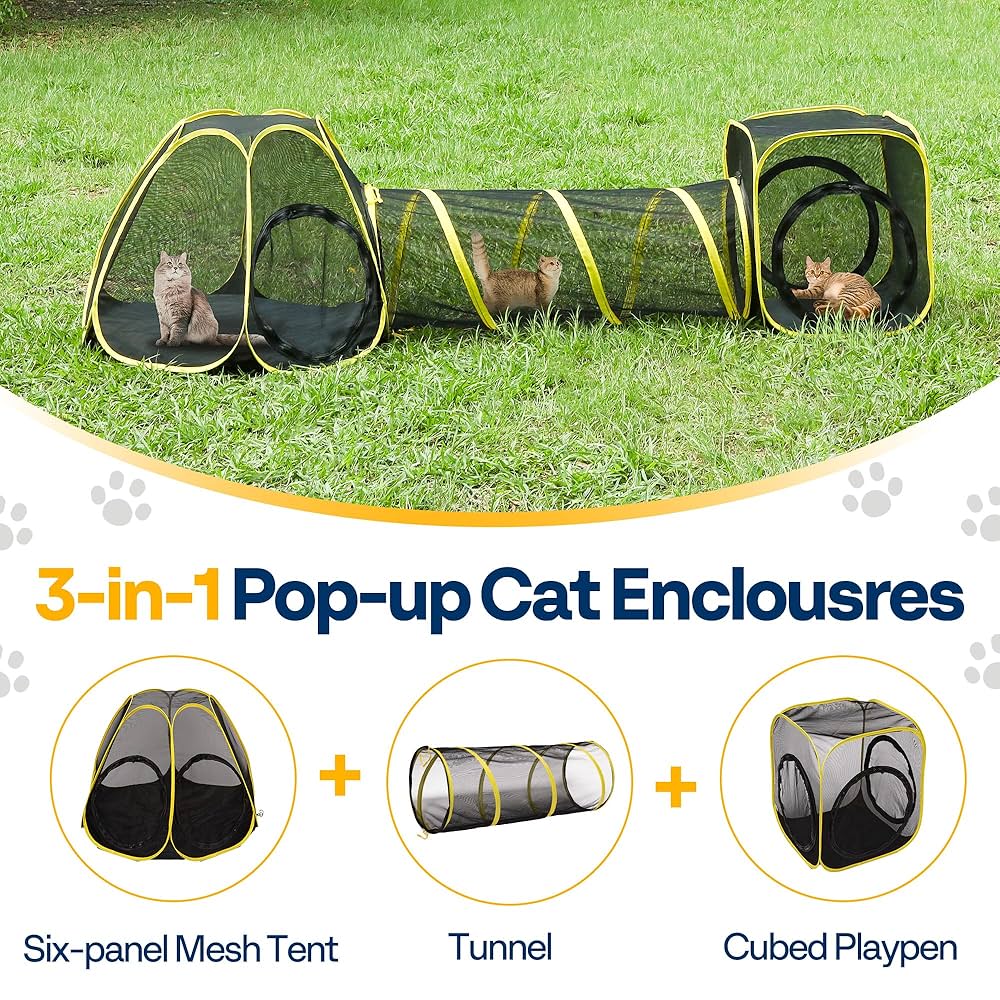 Amazon.com: VIVOHOME 3-in-1 Portable Catio Outdoor Enclosure