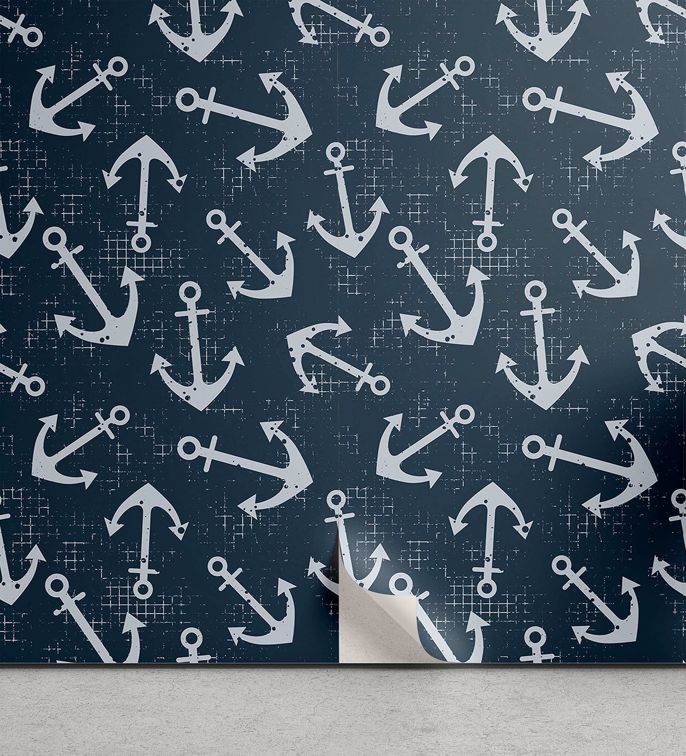 Nautical Graphic Footie Set-Off Navy